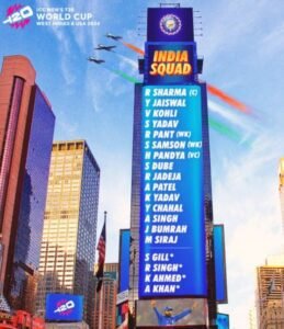 The Indian Squad For The T-20 World Cup 2024 hardik pandya vice captain